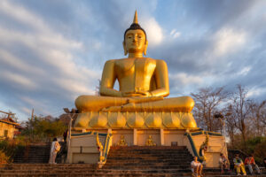 Golden Buddha in Pakse