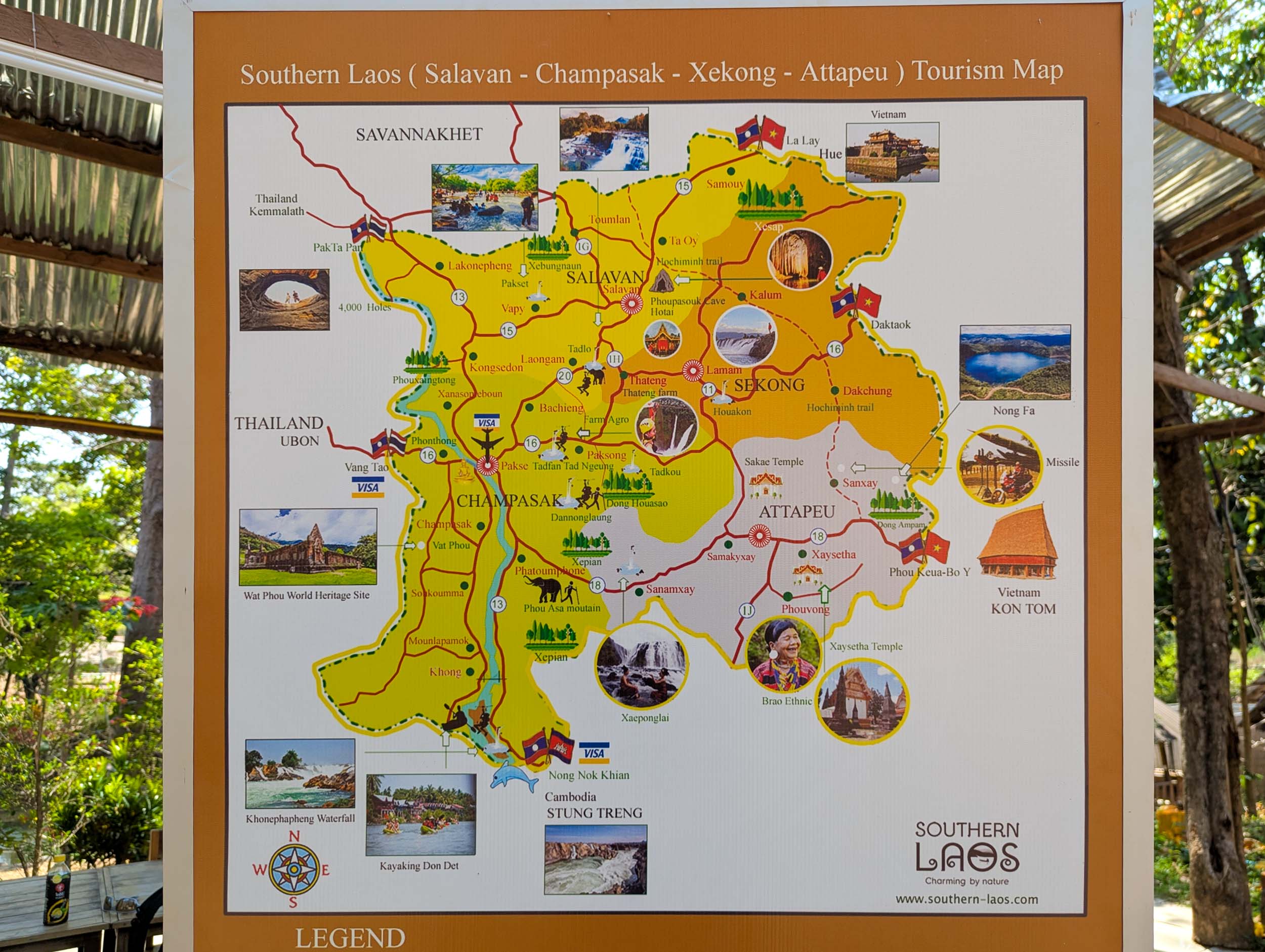 Bolaven Loop Map